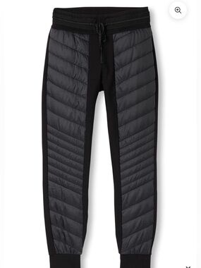 Alp N Rock Vallon Quilted Jogger Pants Black size XS Runs Small MSRP $178